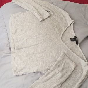 Forever 21 Crop Top Long Sleeve